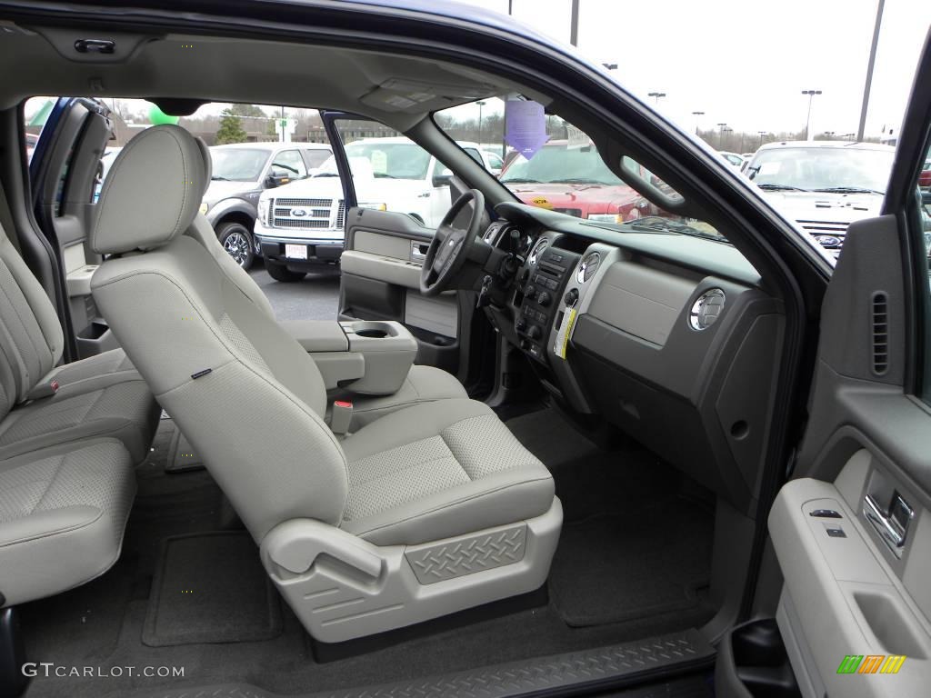 2010 F150 XLT SuperCab - Dark Blue Pearl Metallic / Medium Stone photo #11