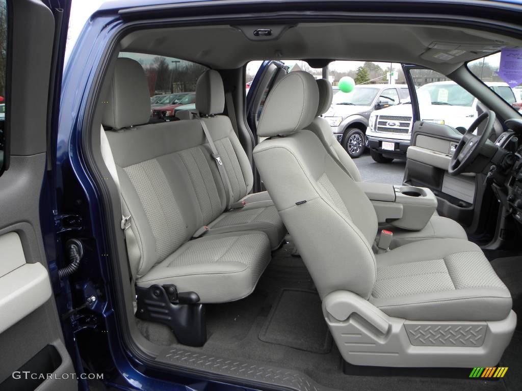 2010 F150 XLT SuperCab - Dark Blue Pearl Metallic / Medium Stone photo #12