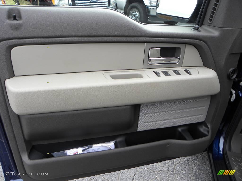 2010 F150 XLT SuperCab - Dark Blue Pearl Metallic / Medium Stone photo #16