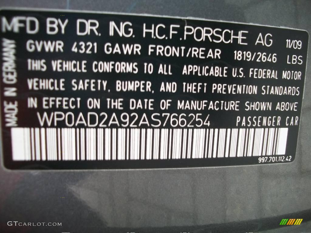 2010 911 Turbo Coupe - Meteor Grey Metallic / Black photo #33