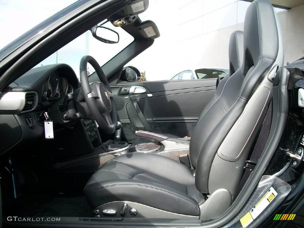 2010 911 Turbo Cabriolet - Black / Black photo #12