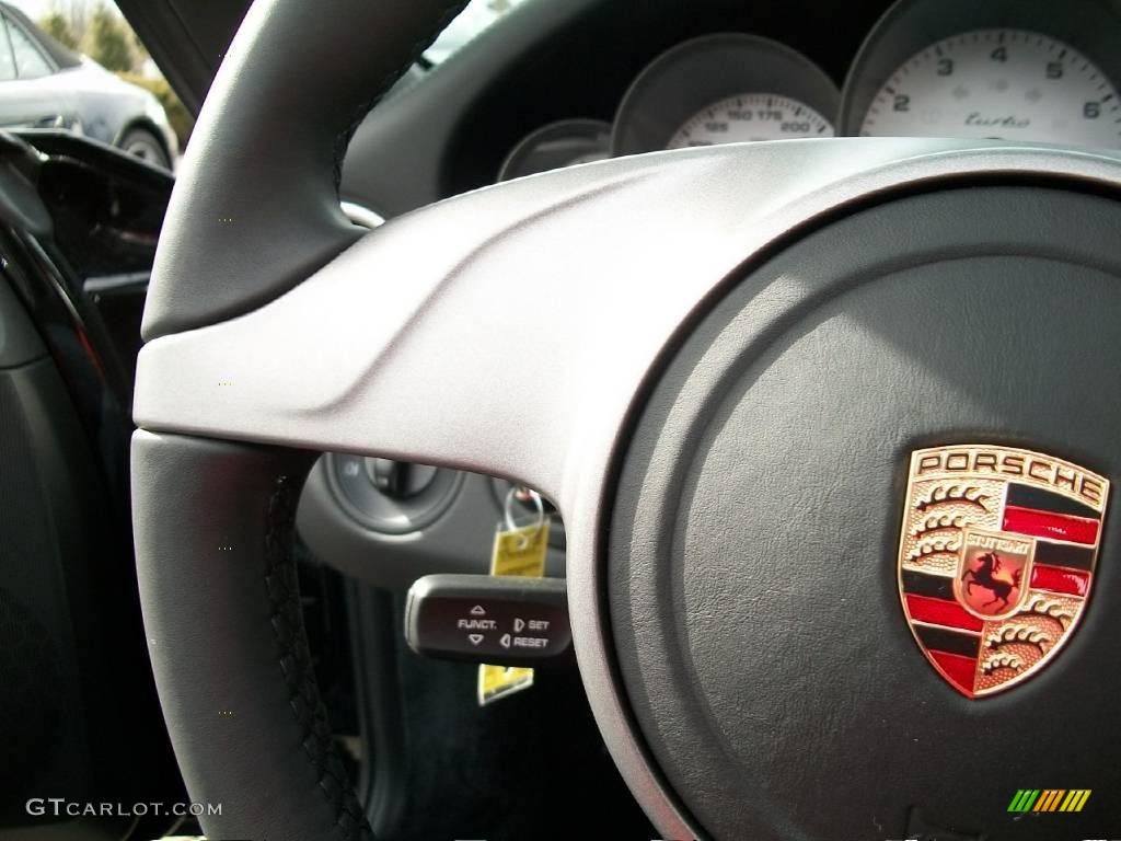 2010 911 Turbo Cabriolet - Black / Black photo #15