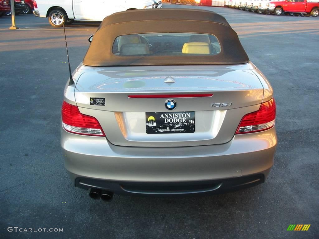 2009 1 Series 135i Convertible - Cashmere Silver Metallic / Taupe photo #4