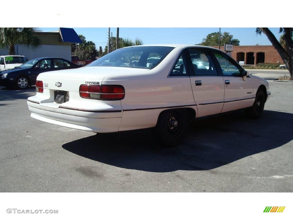 1991 Caprice Sedan - White / Blue photo #5