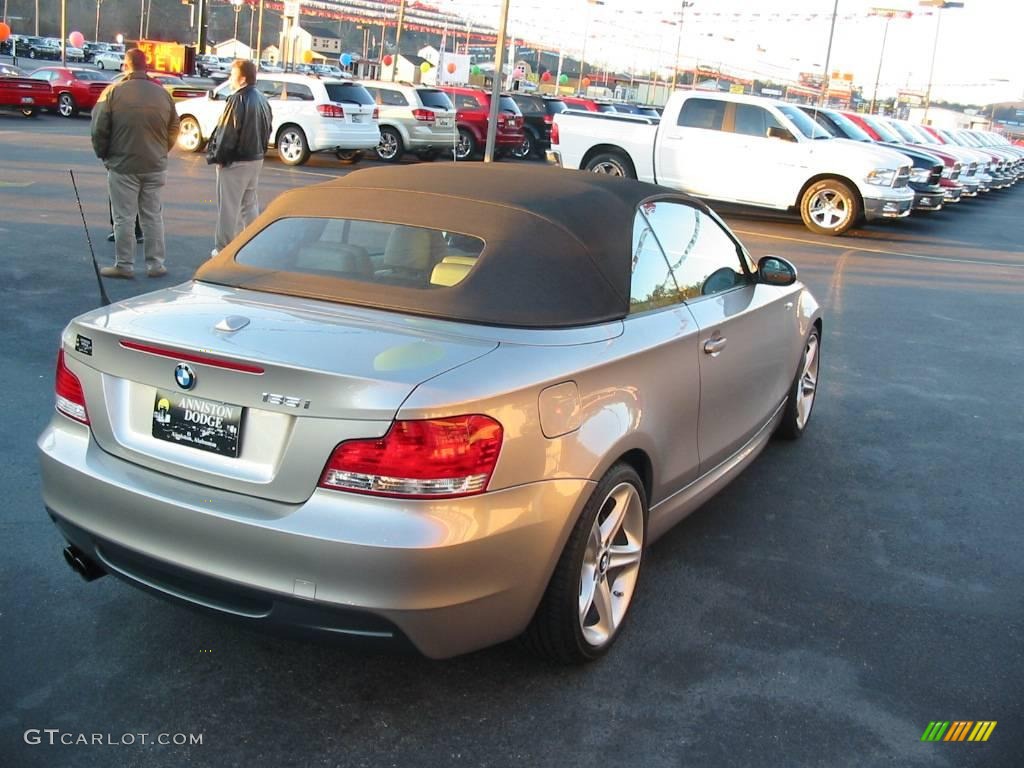 2009 1 Series 135i Convertible - Cashmere Silver Metallic / Taupe photo #5