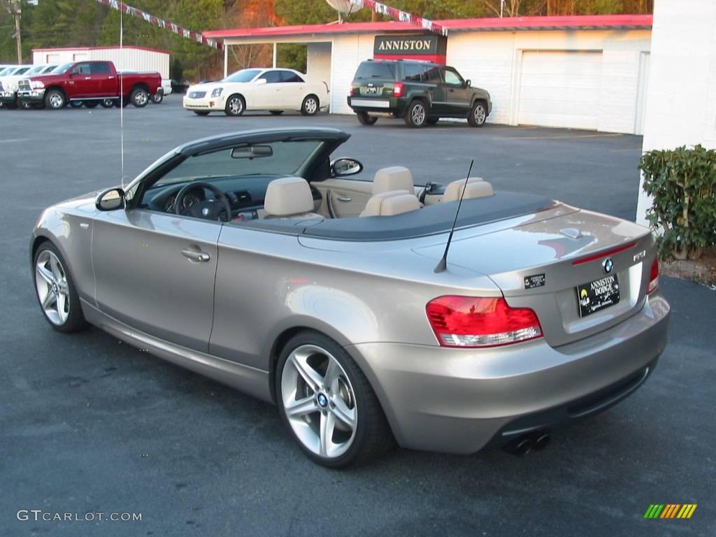 2009 1 Series 135i Convertible - Cashmere Silver Metallic / Taupe photo #15