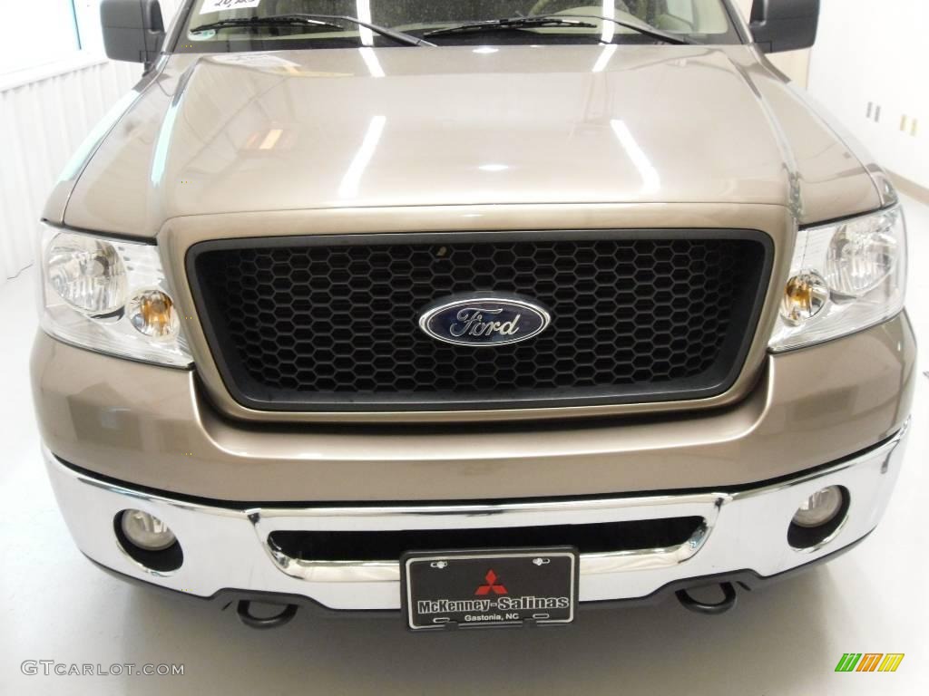 2006 F150 XLT SuperCab 4x4 - Arizona Beige Metallic / Tan photo #3