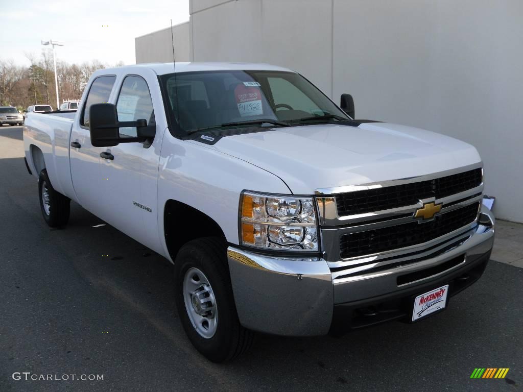 2010 Silverado 2500HD Crew Cab 4x4 - Summit White / Light Titanium/Ebony photo #5