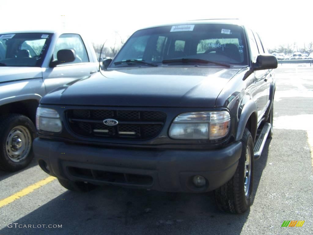 1999 Explorer XLS - Black Clearcoat / Medium Graphite Grey photo #1