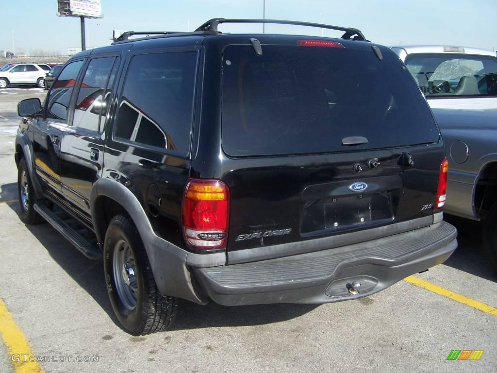 1999 Explorer XLS - Black Clearcoat / Medium Graphite Grey photo #4