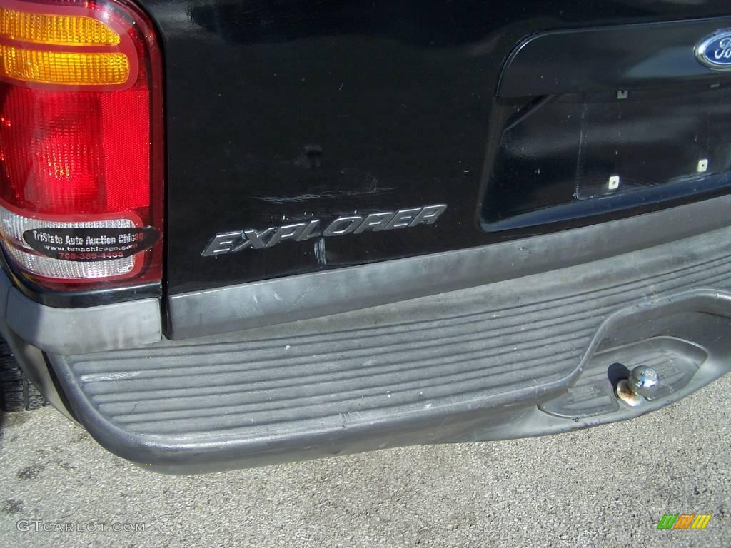 1999 Explorer XLS - Black Clearcoat / Medium Graphite Grey photo #11