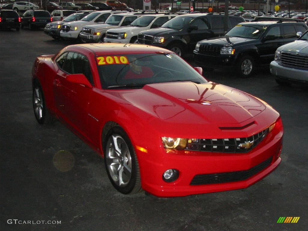 2010 Camaro SS Coupe - Victory Red / Black photo #2