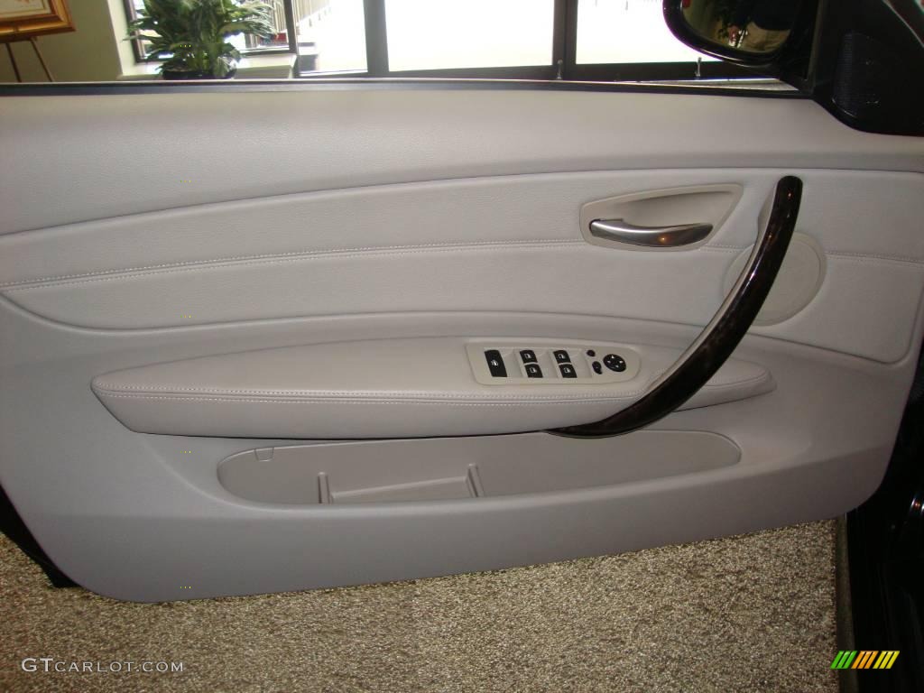 2008 1 Series 128i Convertible - Black Sapphire Metallic / Grey photo #12