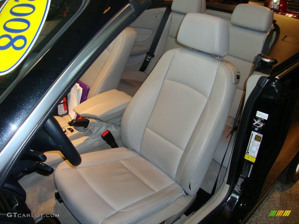 2008 1 Series 128i Convertible - Black Sapphire Metallic / Grey photo #15