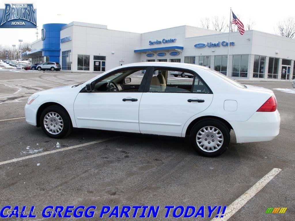 2006 Accord Value Package Sedan - Taffeta White / Ivory photo #1