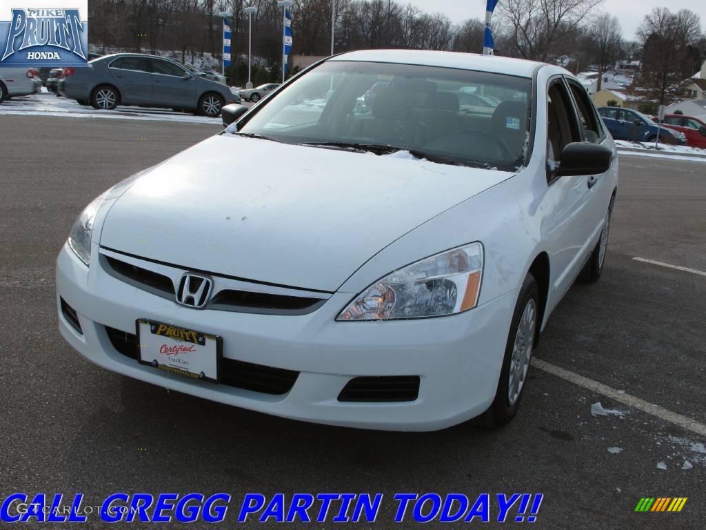 2006 Accord Value Package Sedan - Taffeta White / Ivory photo #3
