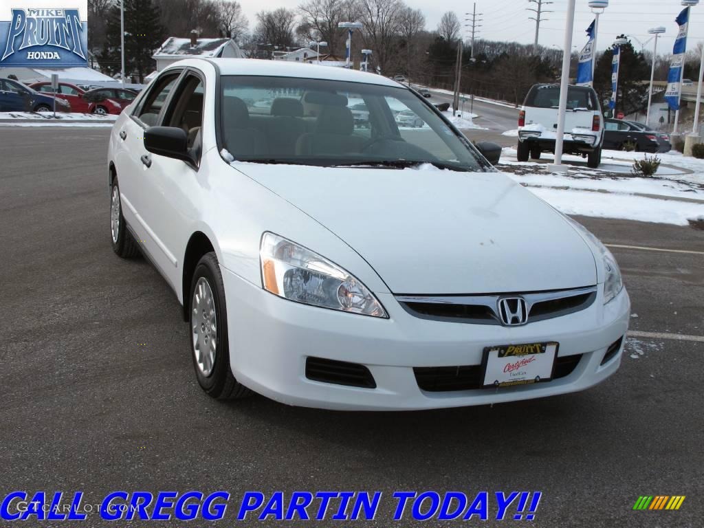 2006 Accord Value Package Sedan - Taffeta White / Ivory photo #5