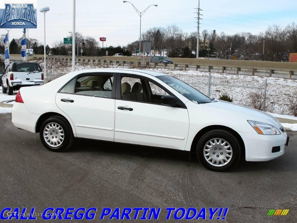 2006 Accord Value Package Sedan - Taffeta White / Ivory photo #6