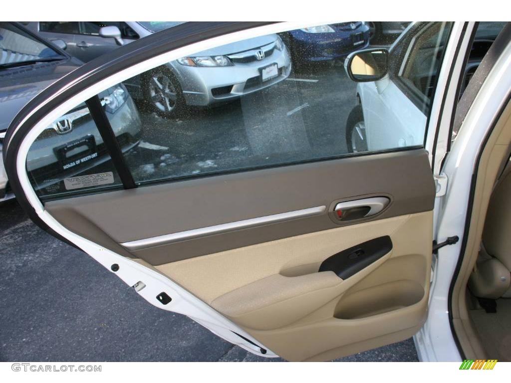 2007 Civic Hybrid Sedan - Taffeta White / Ivory photo #13