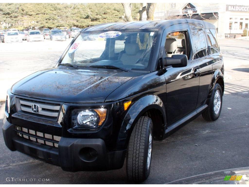 2008 Element EX AWD - Nighthawk Black Pearl / Titanium/Black photo #1