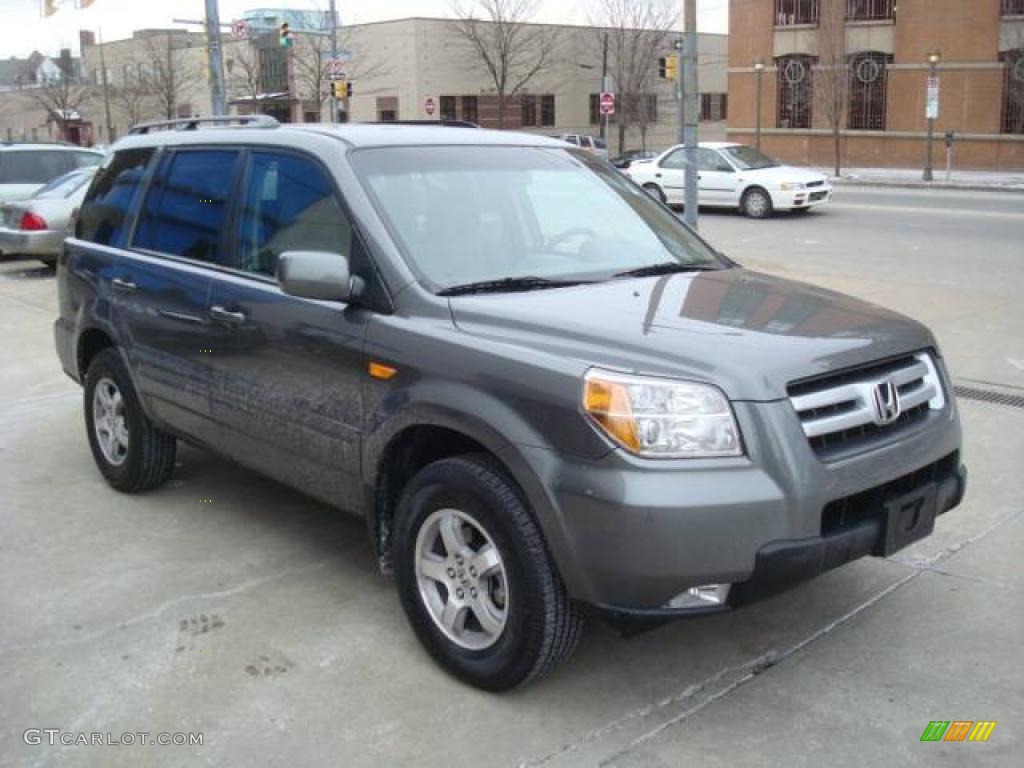 2007 Pilot EX 4WD - Nimbus Gray Metallic / Gray photo #6