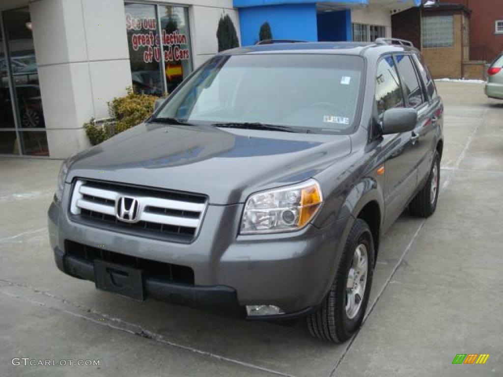 2007 Pilot EX 4WD - Nimbus Gray Metallic / Gray photo #8