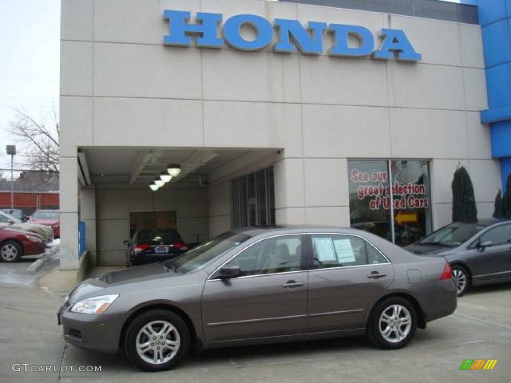 2007 Accord EX Sedan - Carbon Bronze Pearl / Ivory photo #1