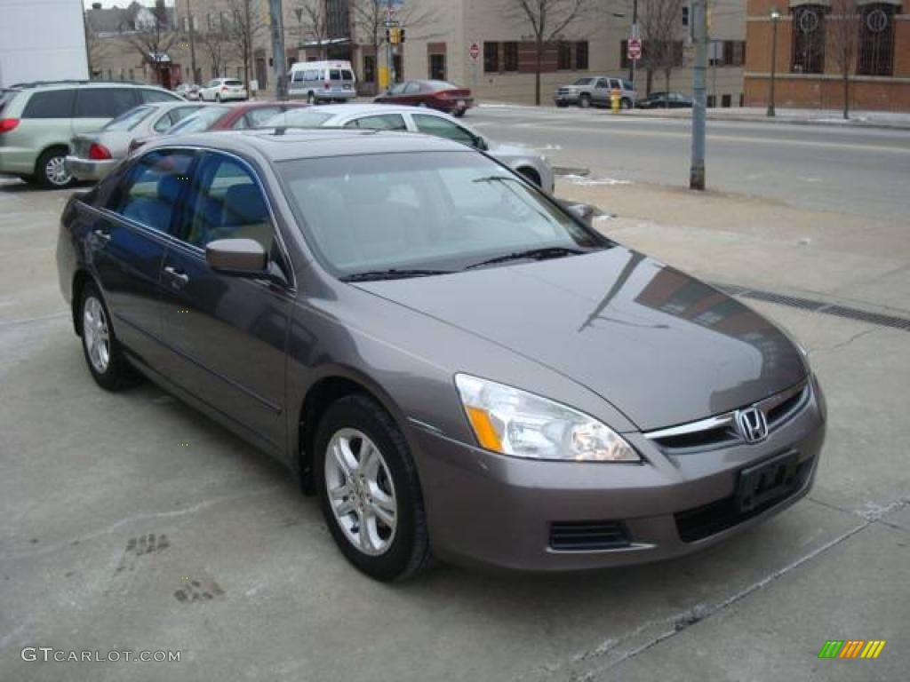 2007 Accord EX Sedan - Carbon Bronze Pearl / Ivory photo #6