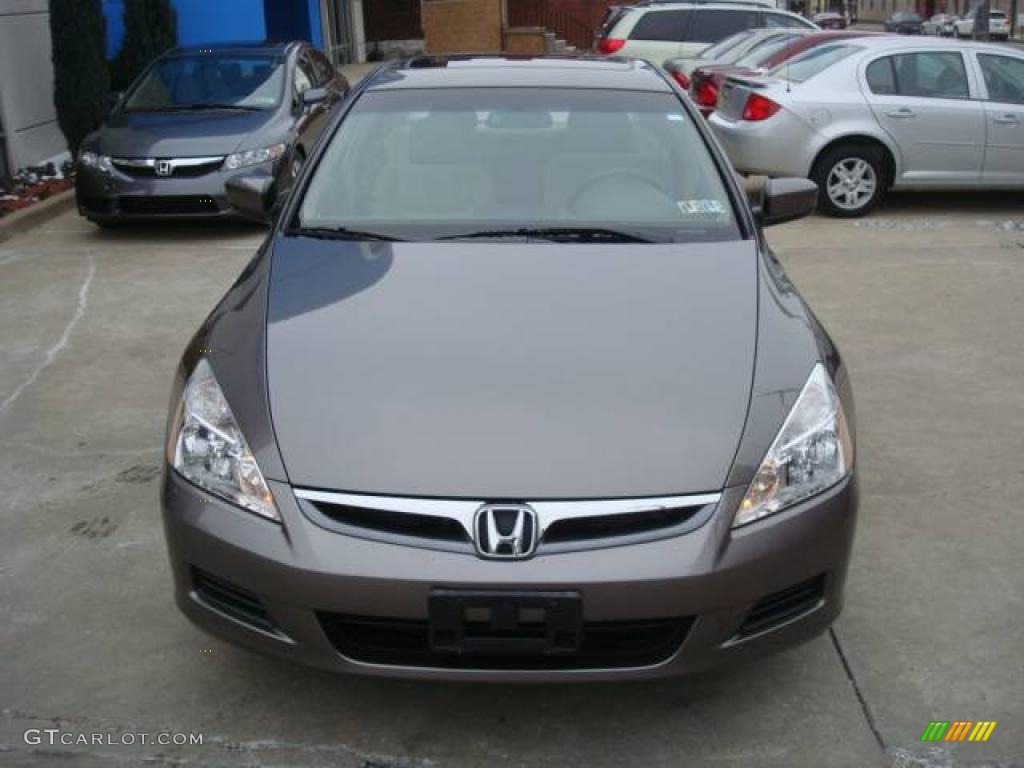 2007 Accord EX Sedan - Carbon Bronze Pearl / Ivory photo #7