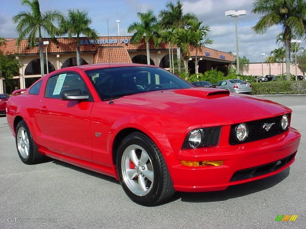 2008 Torch Red Ford Mustang Gt Premium Coupe 25401119