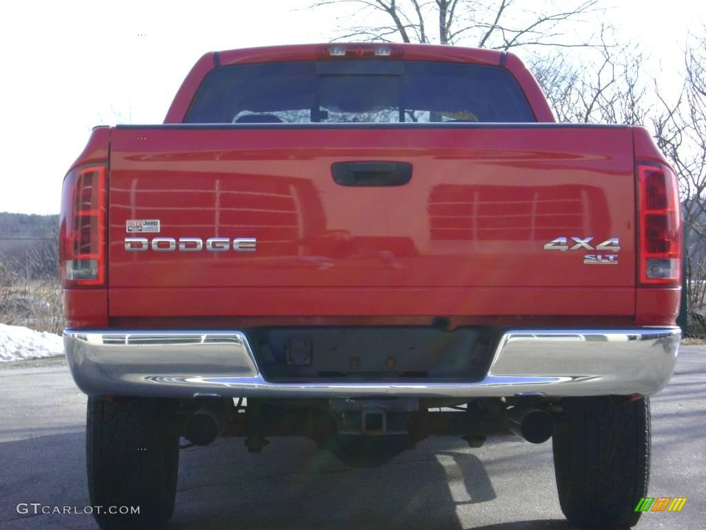 2003 Ram 1500 SLT Quad Cab 4x4 - Flame Red / Dark Slate Gray photo #6