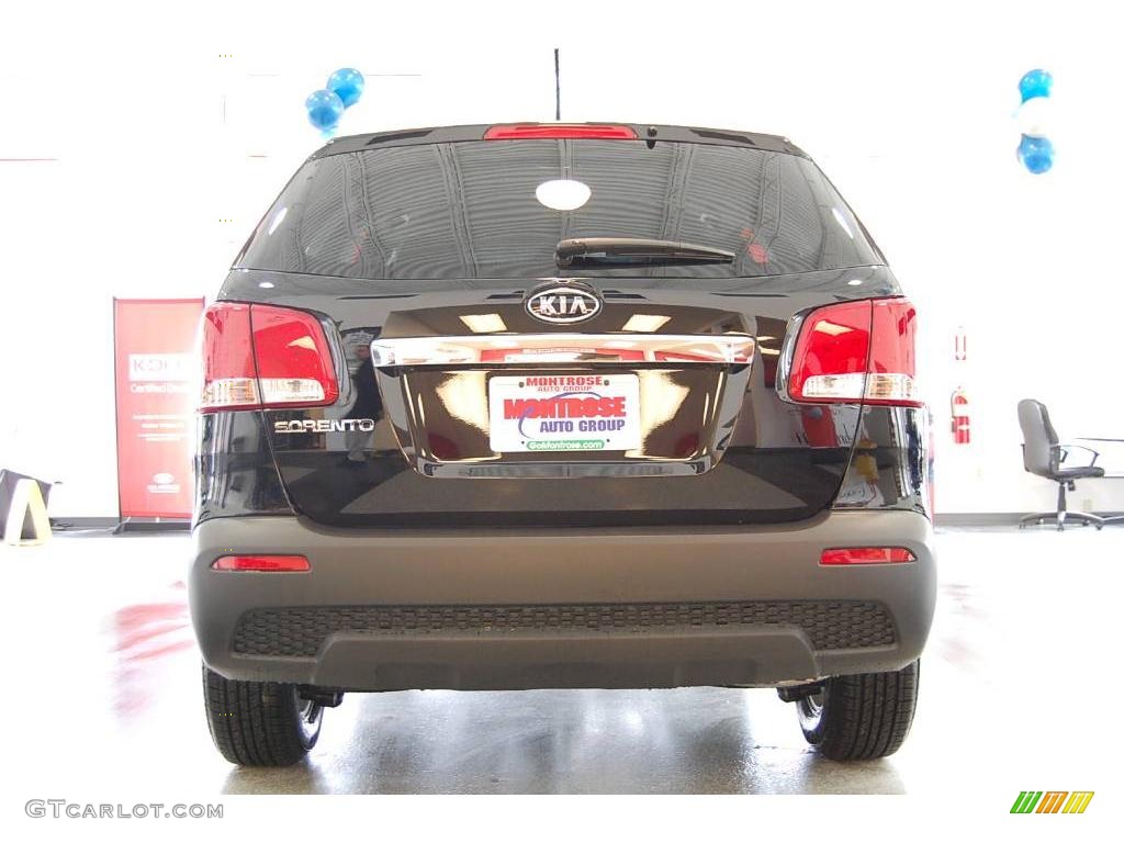 2011 Sorento LX AWD - Ebony Black / Gray photo #7