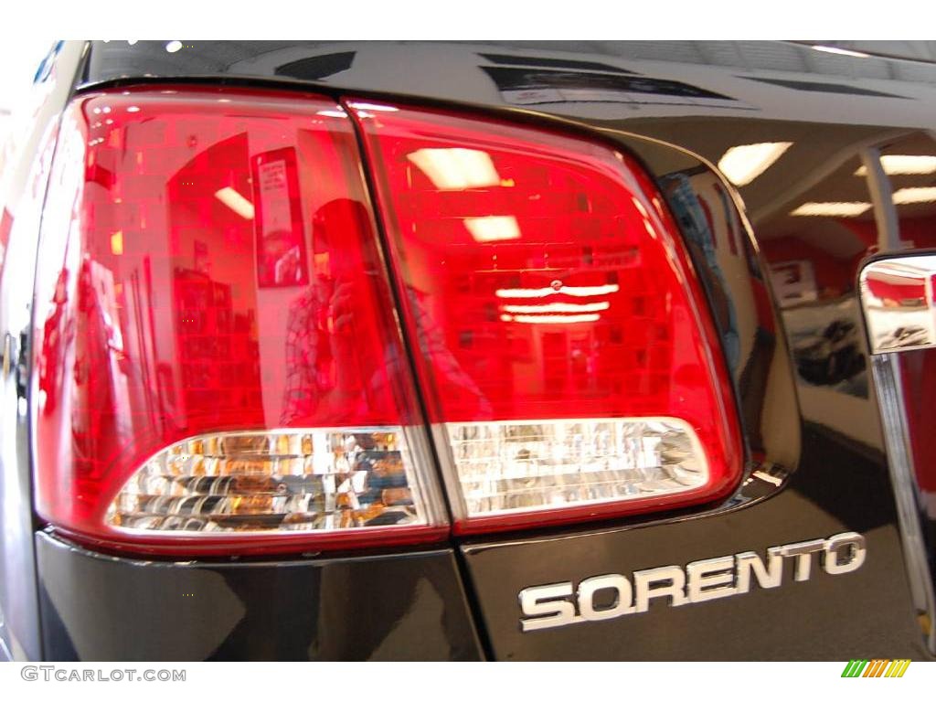 2011 Sorento EX V6 - Ebony Black / Black photo #56