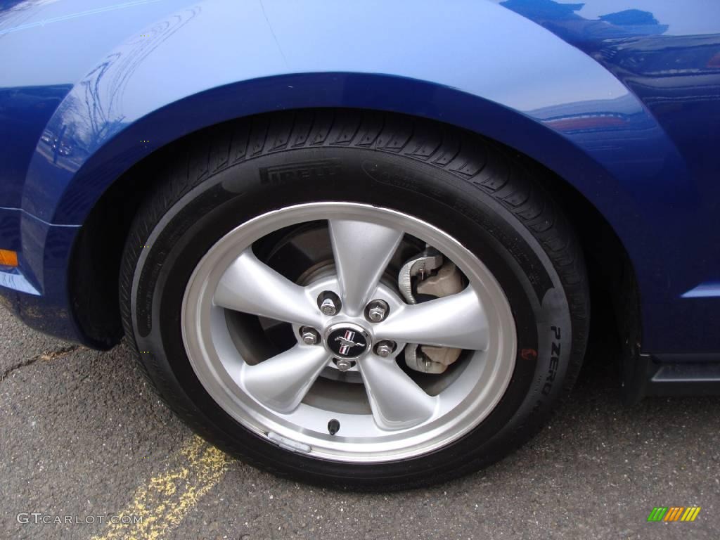 2007 Mustang V6 Premium Convertible - Vista Blue Metallic / Dark Charcoal photo #10