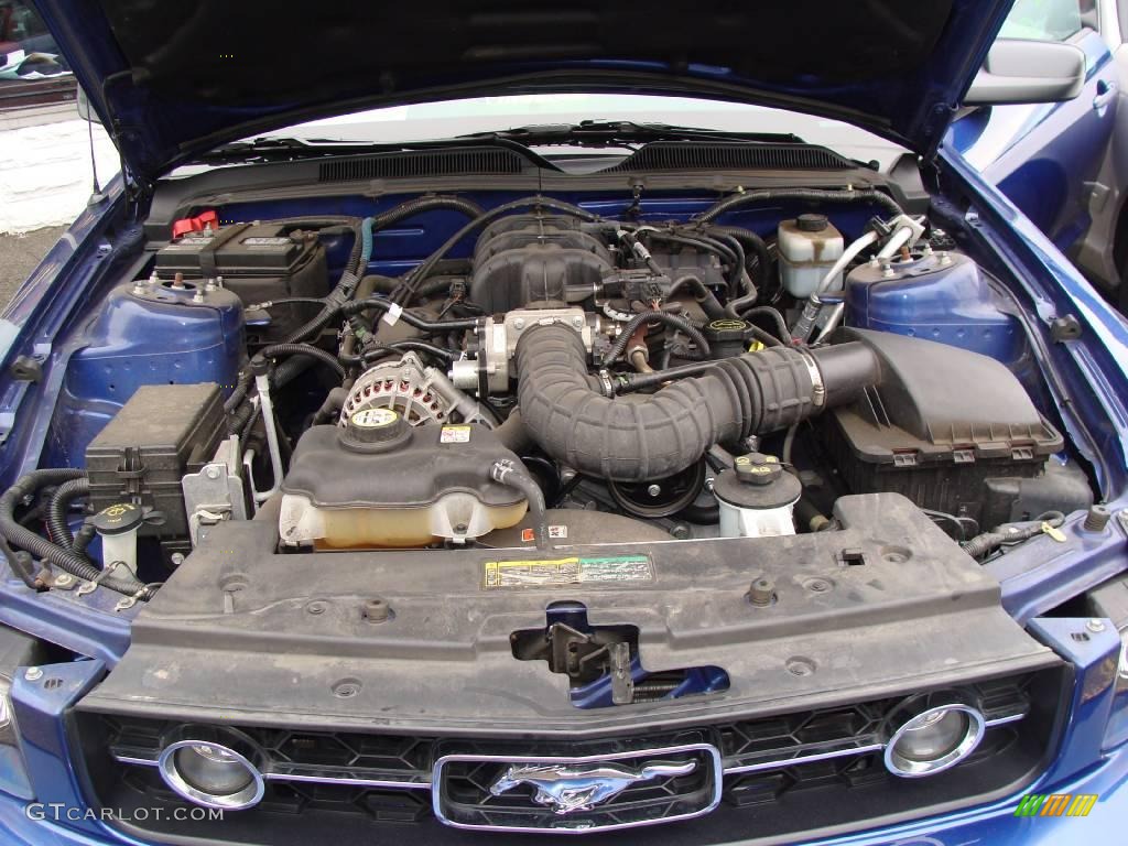2007 Mustang V6 Premium Convertible - Vista Blue Metallic / Dark Charcoal photo #28