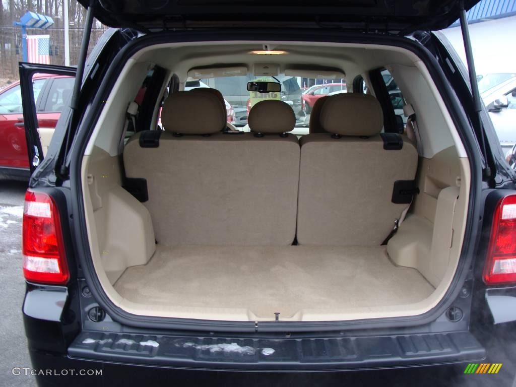 2009 Escape XLT V6 4WD - Black Pearl Slate Metallic / Camel photo #28