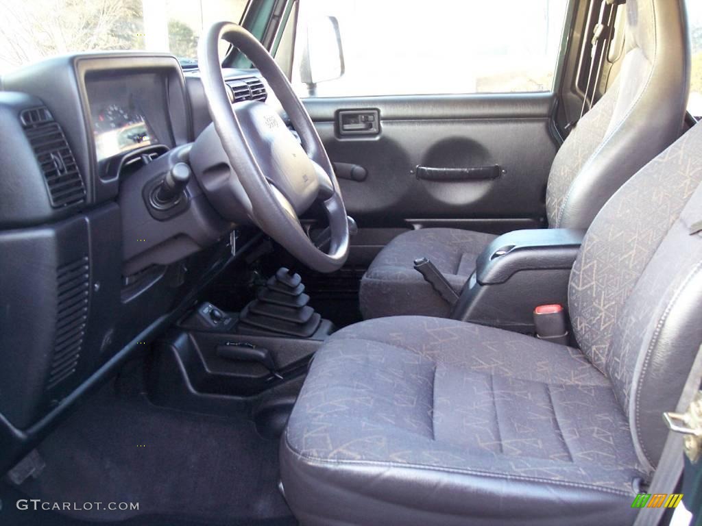 2001 Wrangler SE 4x4 - Forest Green / Agate Black photo #26
