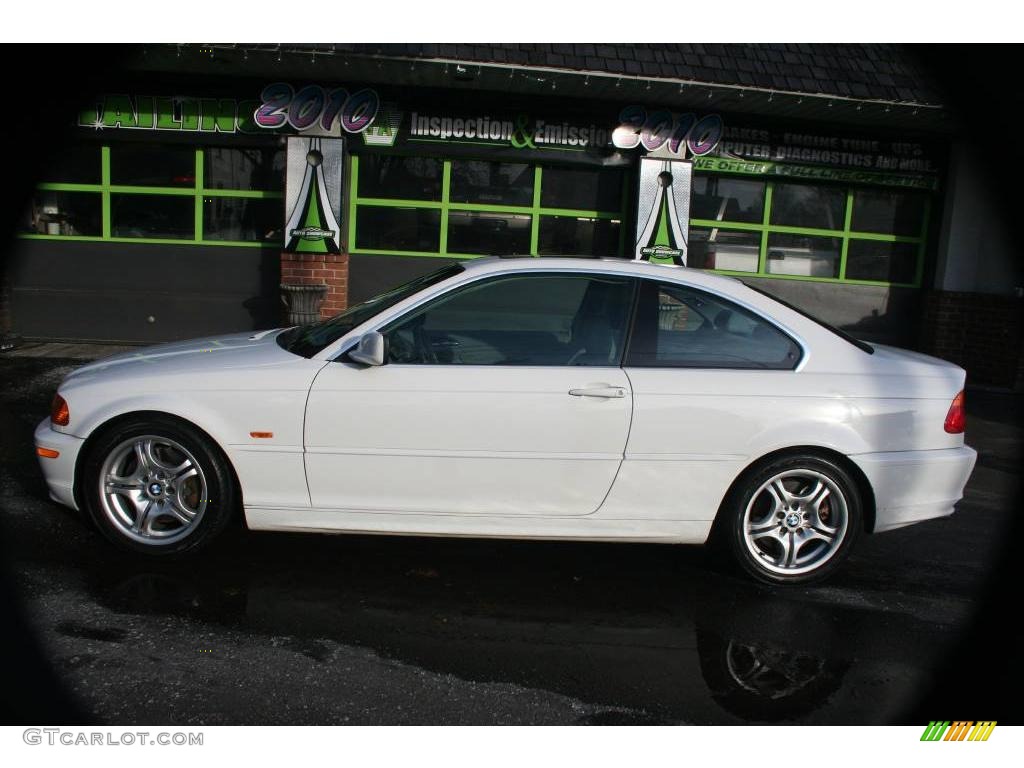 2001 3 Series 330i Coupe - Alpine White / Grey photo #3