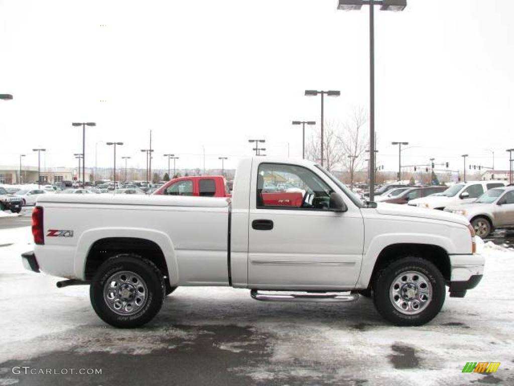 2006 Silverado 1500 LS Regular Cab 4x4 - Summit White / Dark Charcoal photo #5