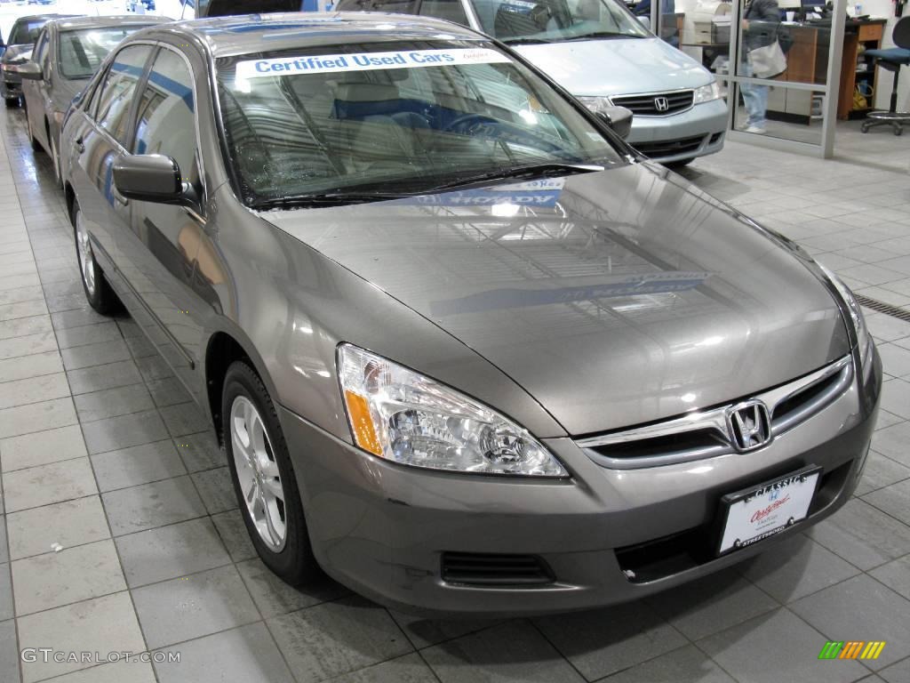 2007 Accord EX-L Sedan - Carbon Bronze Pearl / Ivory photo #1