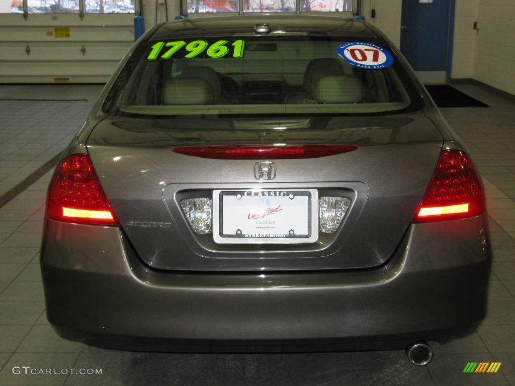 2007 Accord EX-L Sedan - Carbon Bronze Pearl / Ivory photo #6