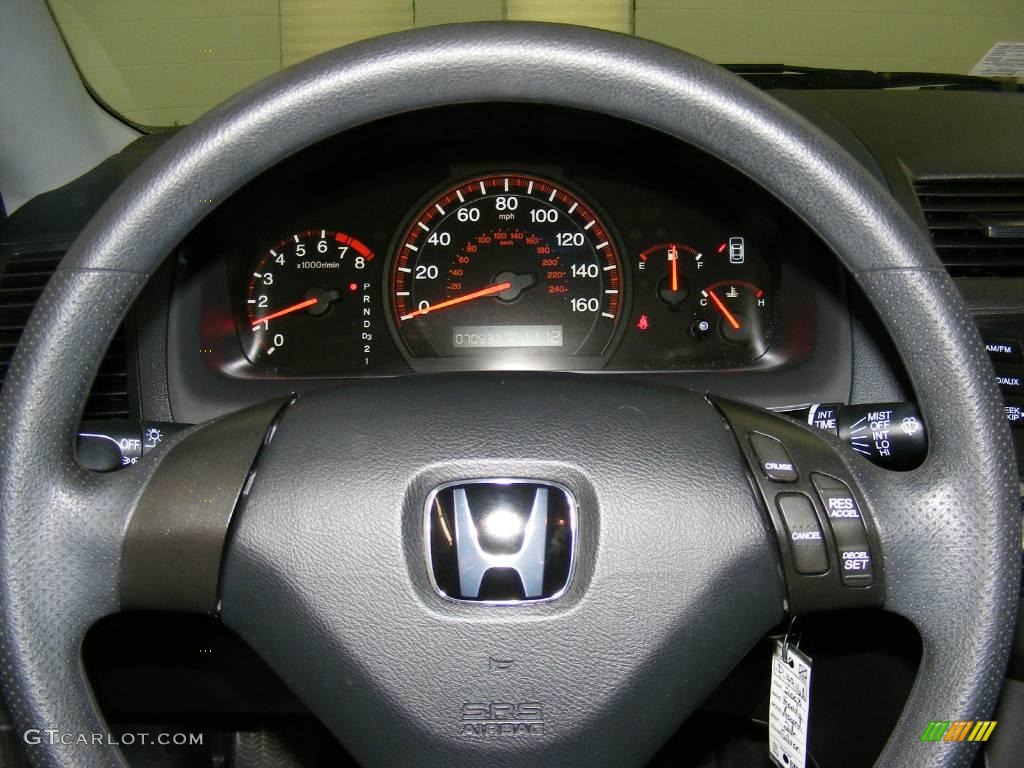 2003 Accord LX Coupe - Satin Silver Metallic / Black photo #9