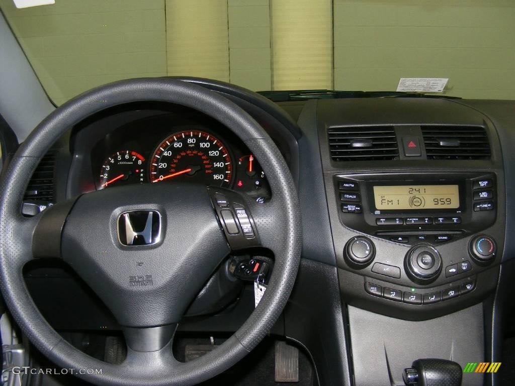 2003 Accord LX Coupe - Satin Silver Metallic / Black photo #10