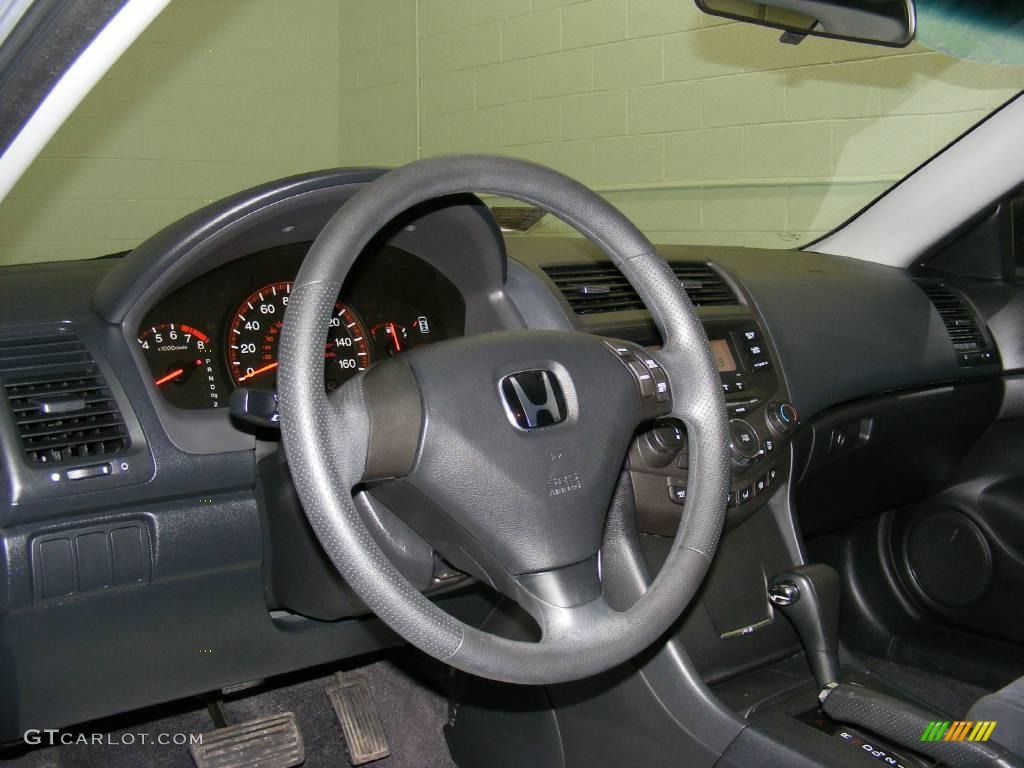 2003 Accord LX Coupe - Satin Silver Metallic / Black photo #11