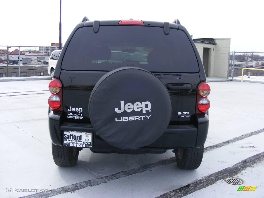 2007 Liberty Limited 4x4 - Black Clearcoat / Medium Slate Gray photo #6