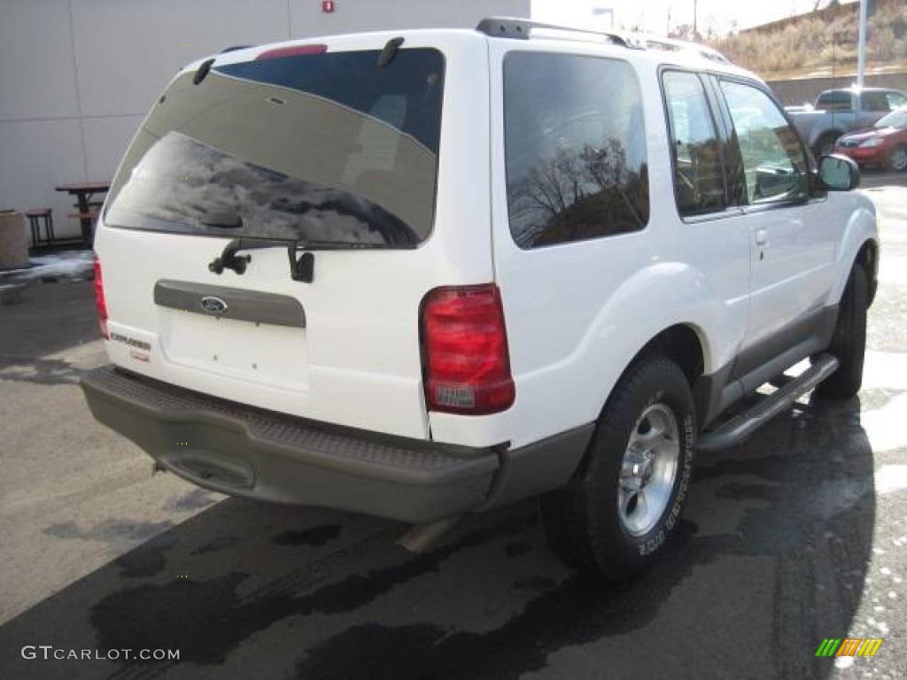 2001 Explorer Sport 4x4 - Oxford White / Medium Prairie Tan photo #3
