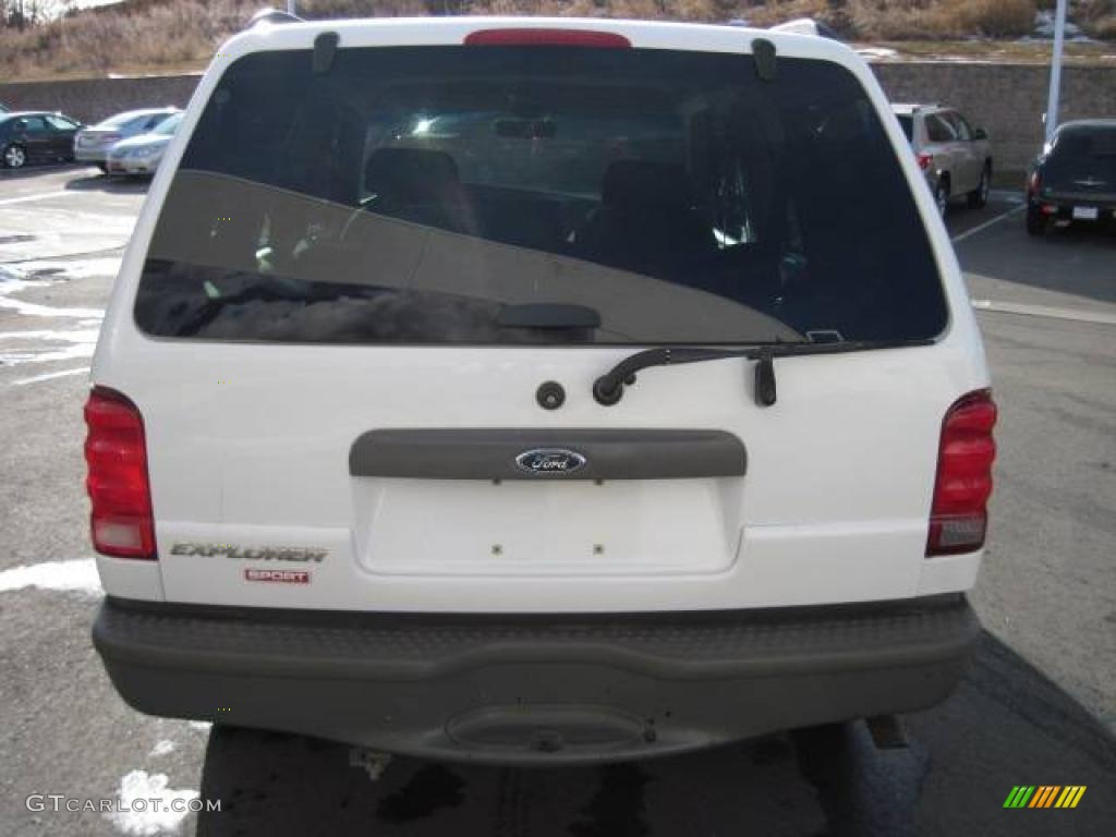2001 Explorer Sport 4x4 - Oxford White / Medium Prairie Tan photo #4