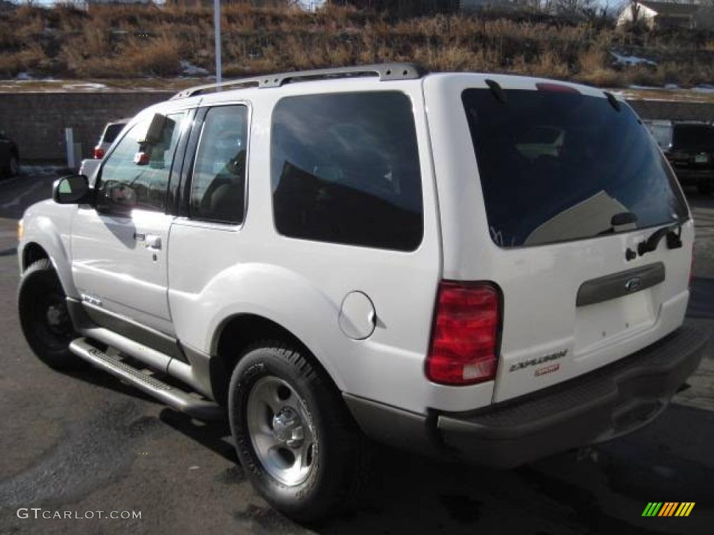 2001 Explorer Sport 4x4 - Oxford White / Medium Prairie Tan photo #5