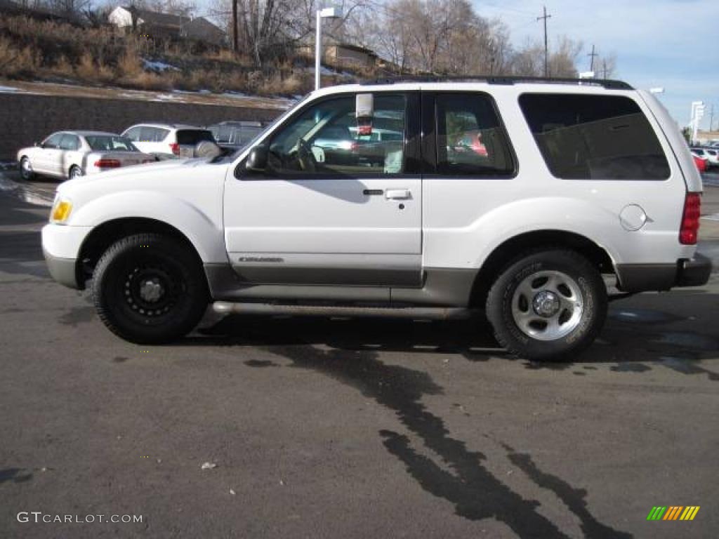 2001 Explorer Sport 4x4 - Oxford White / Medium Prairie Tan photo #6