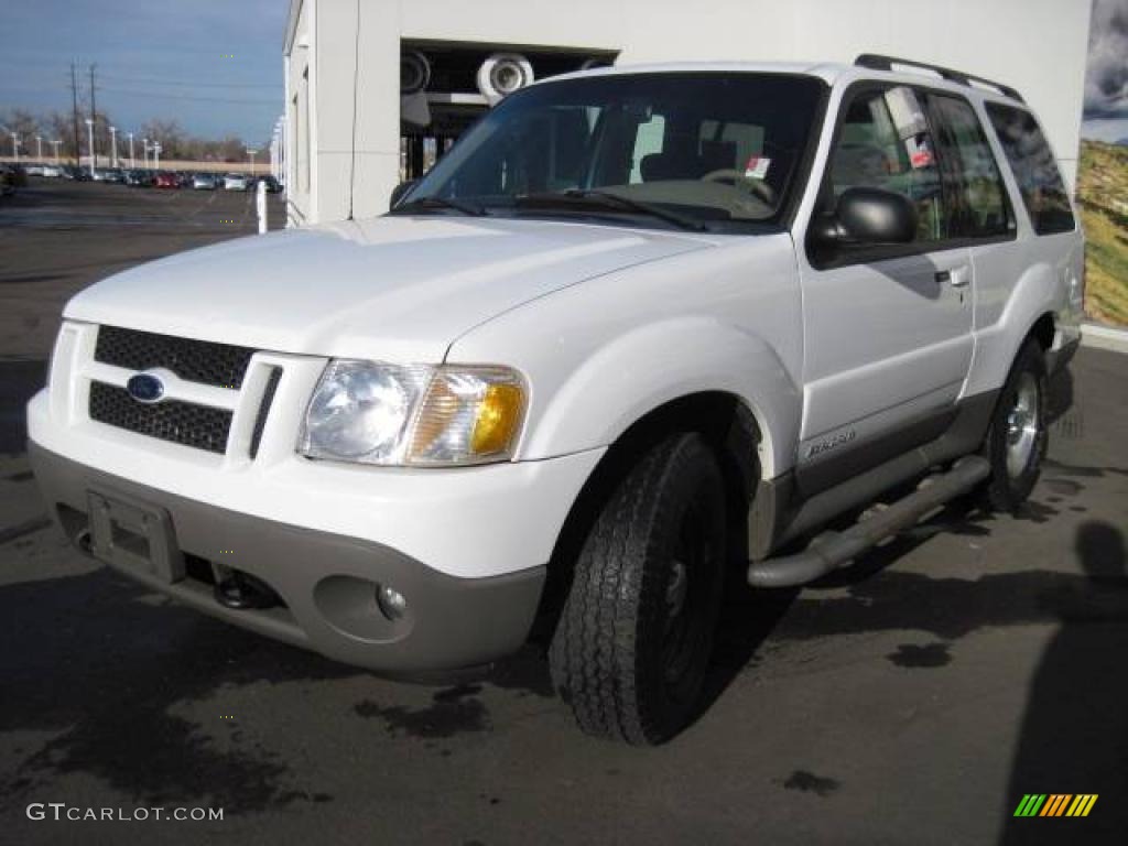2001 Explorer Sport 4x4 - Oxford White / Medium Prairie Tan photo #7
